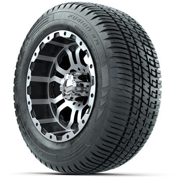 GTW Omega 12 in Wheels with 215/50-R12 Fusion S/R Street Tires - Set of 4