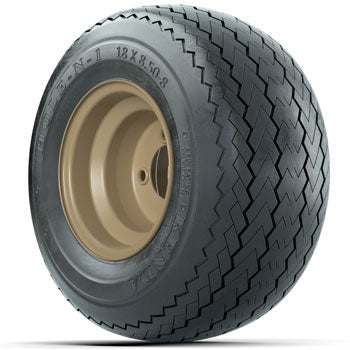 Stone Steel 8 in Wheels with 18 in Kenda Hole-N-1 Tires - Set of 4