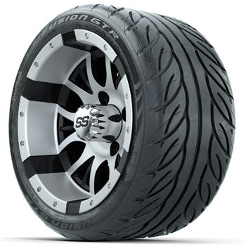 GTW Diesel 12 in Wheels with 215/40-R12 Fusion GTR Street Tires - Set of 4