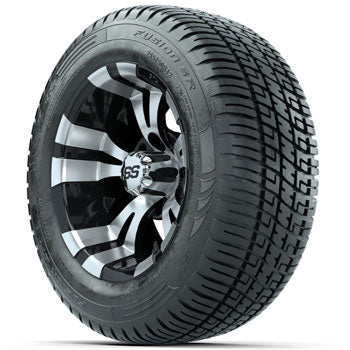 GTW Vampire 12 in Wheels with 215/50-R12 Fusion S/R Street Tires - Set of 4