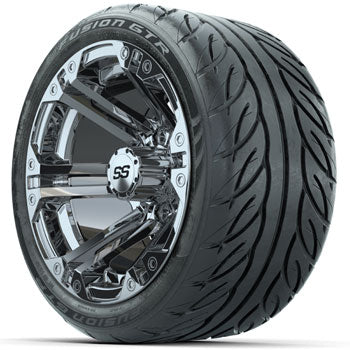 GTW Specter 12 in Wheels with 215/40-R12 Fusion GTR Street Tires - Set of 4