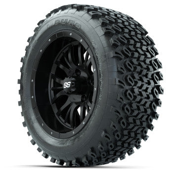 GTW Diesel Matte Black 14 in Wheels with 23 in Duro Desert All-Terrain - Set of 4