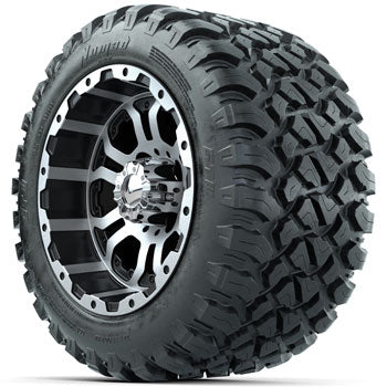GTW Omega 12 in Wheels with 22x11-R12 Nomad All-Terrain Tires - Set of 4