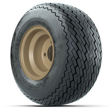 Stone Steel 8 in Wheels with 18 in GTW Topspin Sawtooth Tires - Set of 4