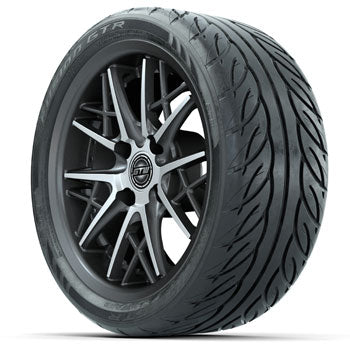 GTW Axis 14 in Wheels with 205/40-R14 Fusion GTR Street Tires - Set of 4
