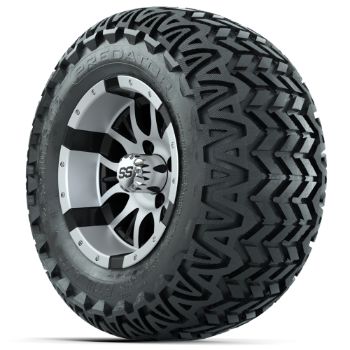 Set of 4 - 12 in GTW Diesel Wheels with 23x10.5-12 GTW Predator All-Terrain Tires