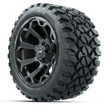 GTW Raven Matte Gray 14 in Wheels with 23x10-R14 Nomad All-Terrain Tires - Set of 4
