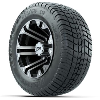 GTW Specter 10 in Wheels with 205/50-10 Kenda Pro Tour Low-profile Tires - Set of 4