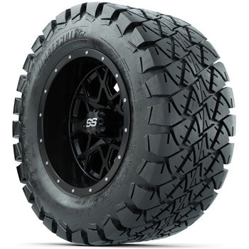GTW Vortex 12 in Wheels with 22x10-12 Timberwolf All-Terrain Tires - Set of 4