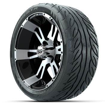 GTW Yellow Jacket 14 in Wheels with 205/40-R14 Fusion GTR Street Tires - Set of 4