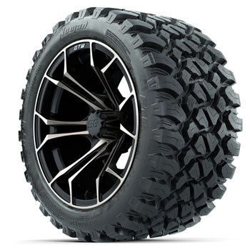GTW Spyder Bronze/Black 14 in Wheels with 23x10-14 Nomad All-Terrain Tires - Set of 4