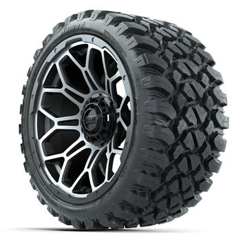GTW Bravo Matte Gray 15 in Wheels with 23 in Nomad All Terrain Tires - Set of 4