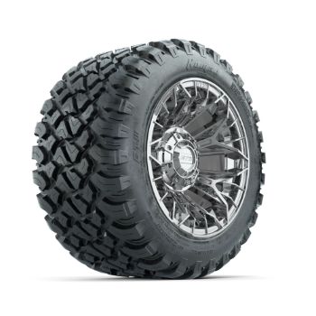 Set of (4) 12 in GTW¬Æ Stellar Chrome Wheels with 22x11-R12 Nomad All-Terrain Tires