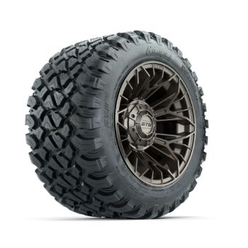 Set of (4) 12 in GTW¬Æ Stellar Matte Bronze Wheels with 22x11-R12 Nomad All-Terrain Tires
