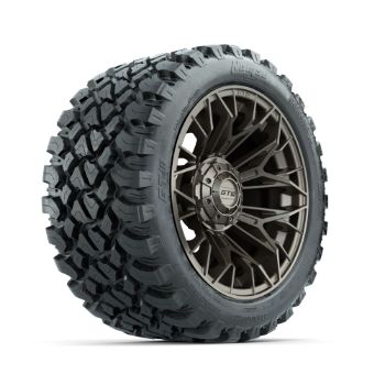 Set of (4) 14 in GTW¬Æ Stellar Matte Bronze Wheels with 23x10-R14 Nomad All-Terrain Tires