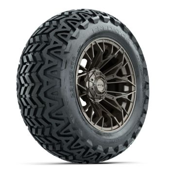 Set of (4) 14 in GTW¬Æ Stellar Matte Bronze Wheels with 23x10-14 Predator All-Terrain Tires