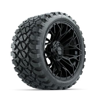 Set of (4) 15 in GTW¬Æ Stellar Black Wheels with 23x10-R15 Nomad All-Terrain Tires