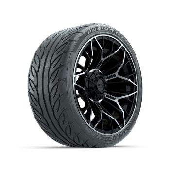 Set of (4) 15 in GTW¬Æ Stellar Machined & Black Wheels with 215/40-R15 Fusion GTR Street Tire