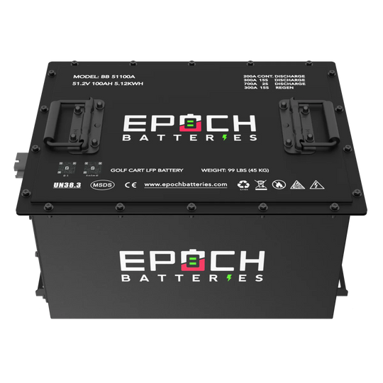 Epoch 48V 100AH  Lithium (LifePO4) Golf Cart Battery - Complete Kit