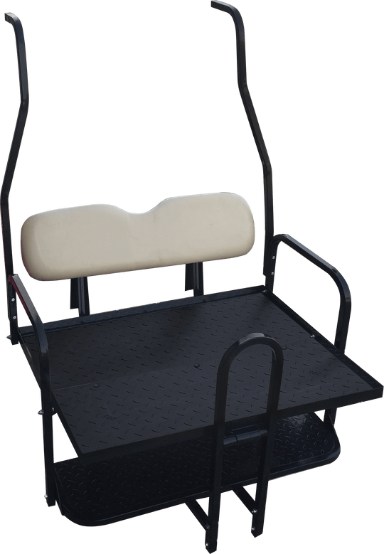 NOMAD Rear Flip Seat – Club Car DS – Style (2000.5-2013) / Buff Cushion Set