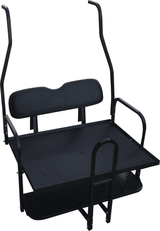 NOMAD Rear Flip Seat Frame (only) for Club Car DS (style roof supports included in box) (2000.5-2013) - SFDS09