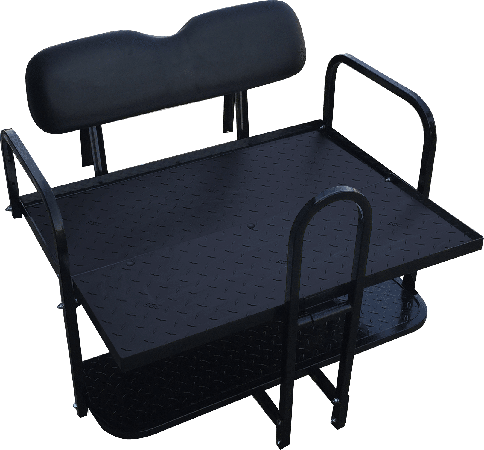 NOMAD Rear Flip Seat – EZGO RXV / Black Cushion Set (RXV only)