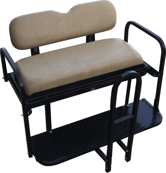 NOMAD Rear Flip Seat – EZGO TXT / Tan Cushion Set