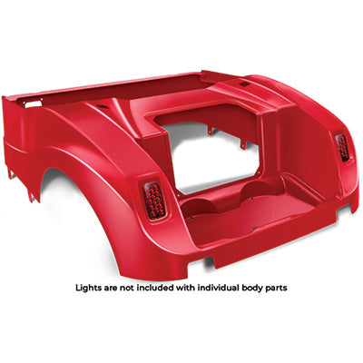 DoubleTake Rear Body, EZGO RXV 08+, Red