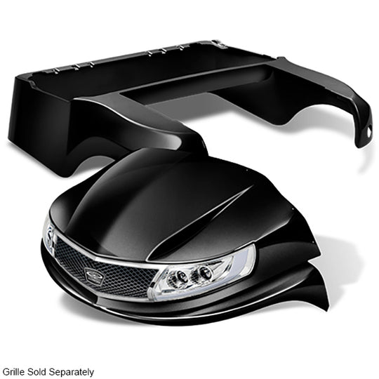 DoubleTake Phoenix Body Kit with Street Legal LED Light Kit, Club Car Precedent 04+, Blac