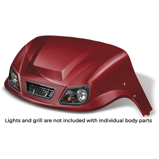 DoubleTake Titan Front Cowl, EZGO TXT 96+, Burgundy