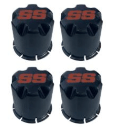 SGC Center Cap – Black color – Red SS logo (for Red-Black Wheels)