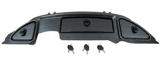 GC Club Car Precedent Replacement Carbon Fiber Dashboard w/ Locking Glove Boxes (2004-2007)