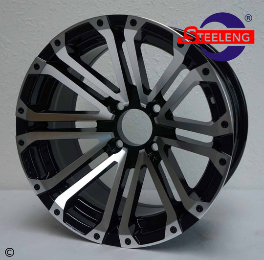 14″ Lancer Machined/Black Wheel – Aluminum Alloy - WH1424