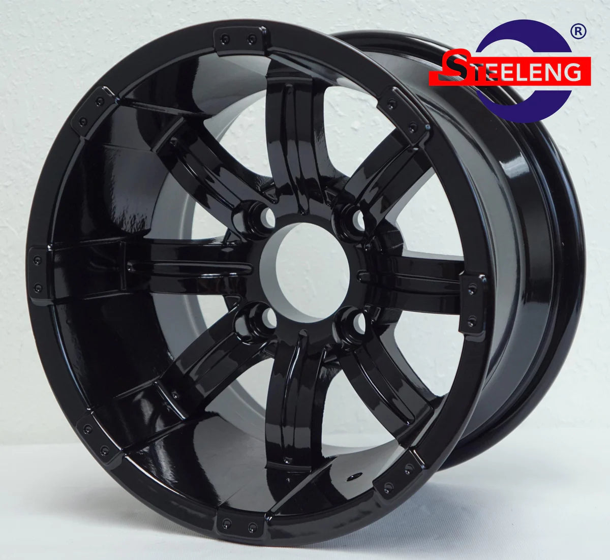 12" Black Tempest Aluminum Wheels - WH1232