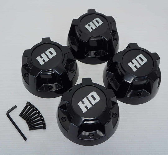SGC Center Cap – Black color – Silver HD logo for 14″ Rhino Wheels only