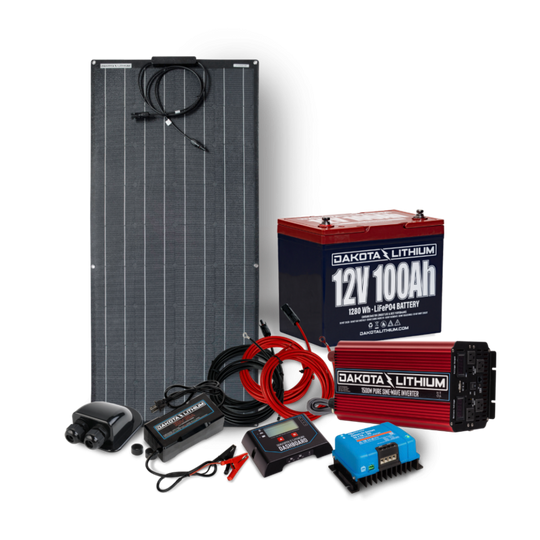 DAKOTA LITHIUM 12V 100AH OFF-GRID SOLAR POWER SYSTEM