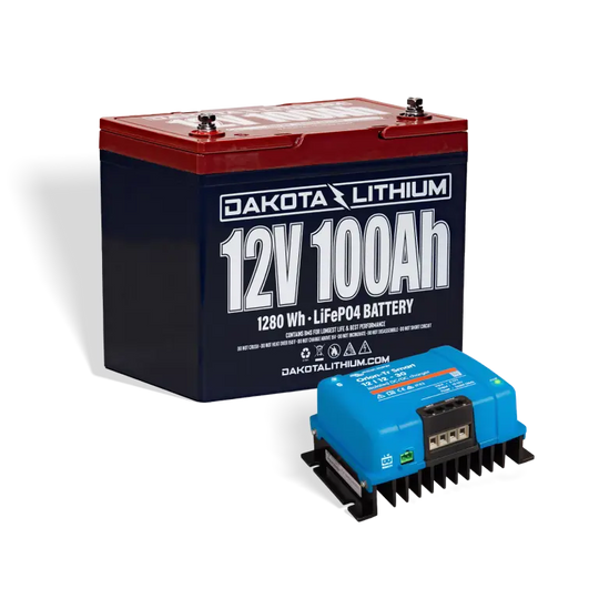 Dakota Lithium 12v 100Ah Battery Plus Victron Orion Smart DC-DC charger