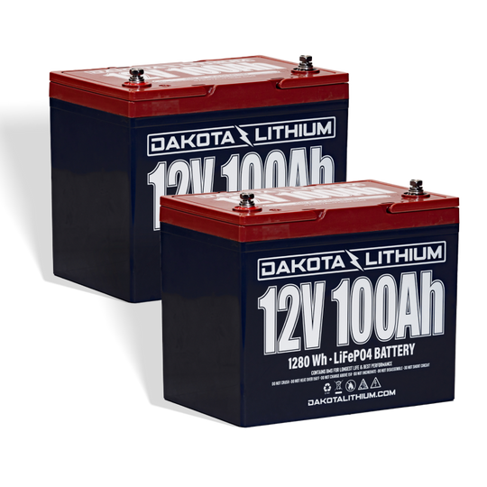 Dakota Lithium 24V 100Ah Deep Cycle Marine Trolling Motor Battery Set