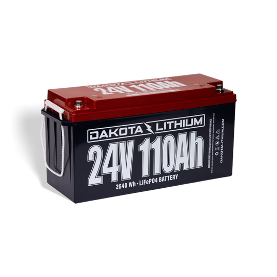 DAKOTA LITHIUM 24V 110AH DEEP CYCLE LIFEPO4 SINGLE BATTERY