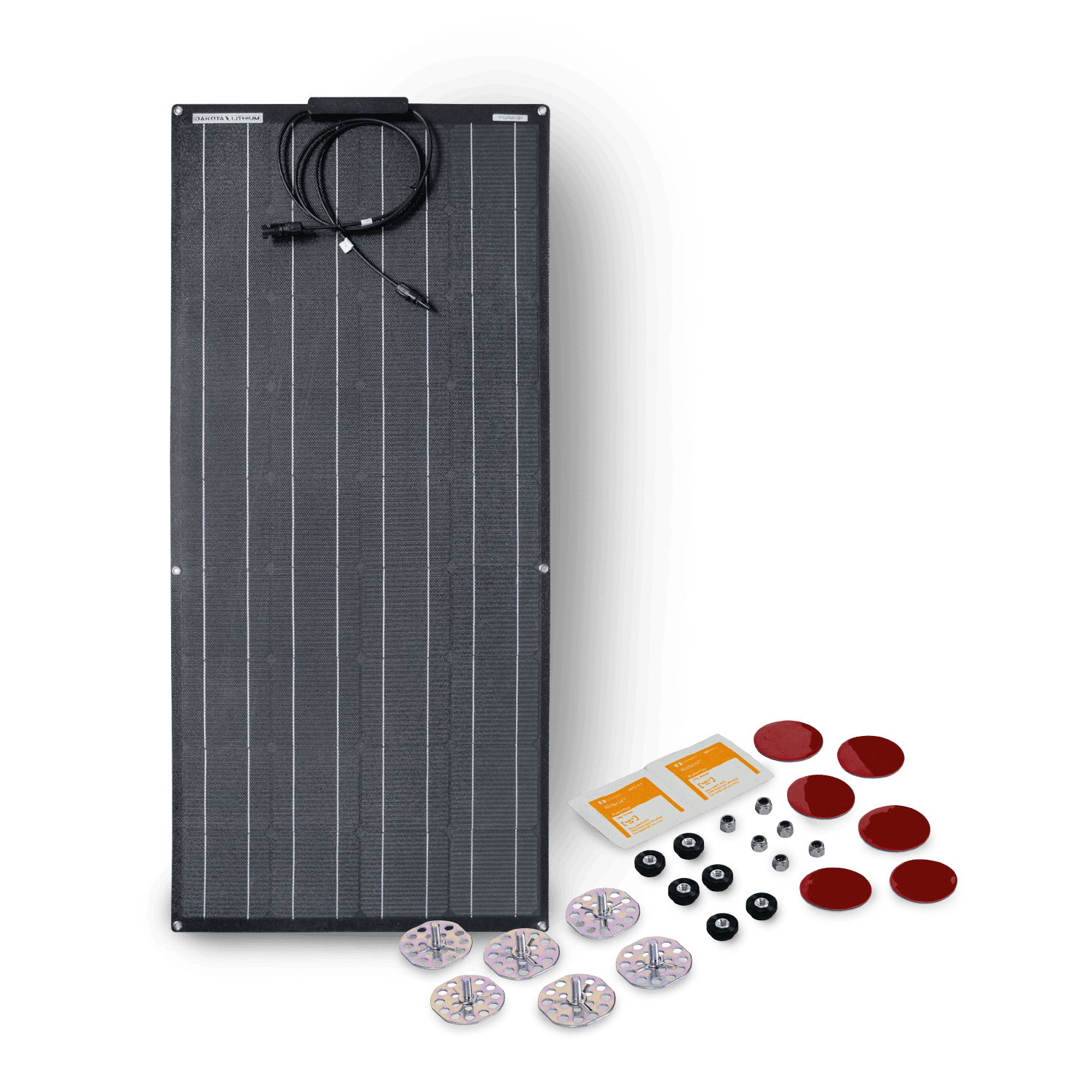 Dakota Lithium 100-Watt Flexible Marine Solar Panel Kit