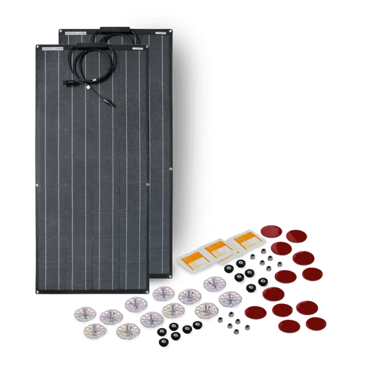 DAKOTA LITHIUM 200-WATT FLEXIBLE MARINE SOLAR PANEL KIT