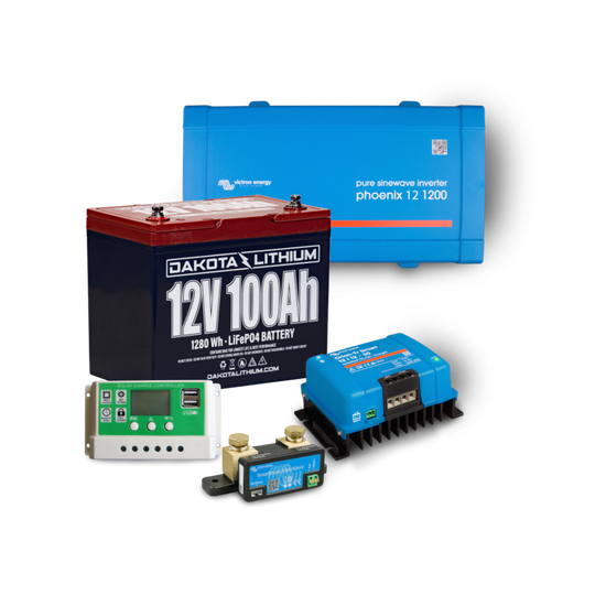 DAKOTA LITHIUM #VANLIFE, RV TRAILER & TRUCK 12V 100AH POWER SYSTEM