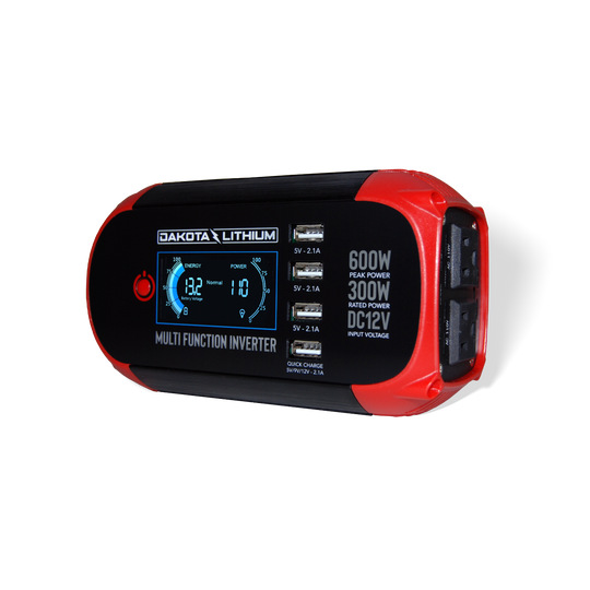 Dakota Lithium Multi Function 300W Power Inverter DC 12V to 110V AC Converter