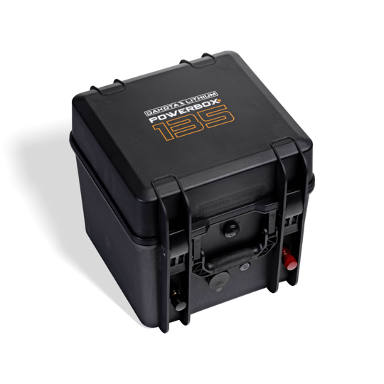 DAKOTA LITHIUM POWERBOX+ 135 WATERPROOF SOLAR GENERATOR, 12V 135AH DL+ 1,000CCA BATTERY INCLUDED