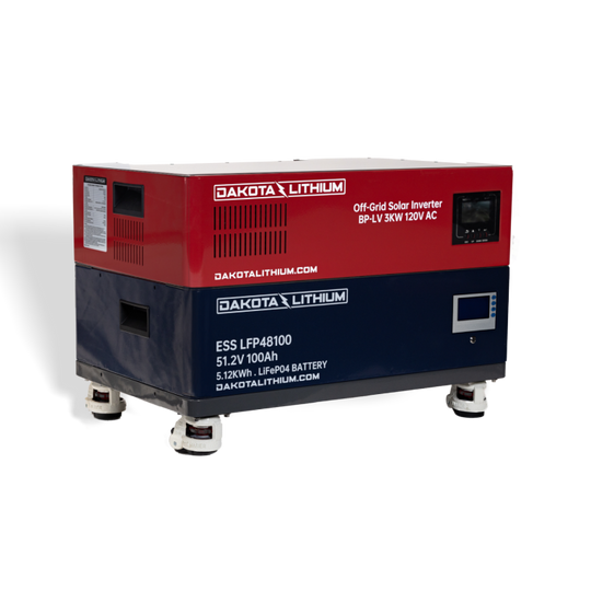 DAKOTA LITHIUM HOME BACKUP POWER & SOLAR ENERGY STORAGE SYSTEM, 5-20 KWH BATTERY, 3,000W INVERTER