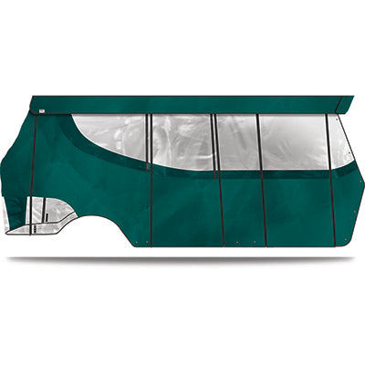 DoubleTake Enclosure and Valance for Kwick-Track Rail System, 6 Passenger, EZGO TXT 94-13, Teal