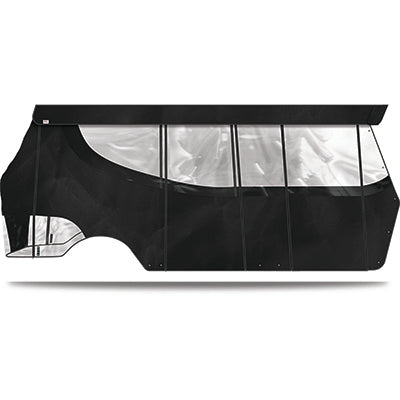 Doubletake Enclosure & Valance for 120" Kwick-Track Top, EZGO TXT 14+, Black
