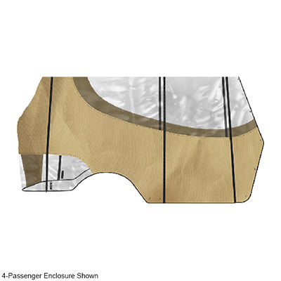 Doubletake Enclosure & Valance for Titan with 120" Kwick-Track Top, EZGO TXT 14+, Sand