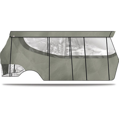 Doubletake Enclosure & Valance for Titan with 120" Kwick-Track Top, EZGO TXT 14+, Silver