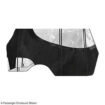 DoubleTake Enclosure & Valance for Kwick-Track Rail System, 6 Passenger, EZGO RXV 08+, Black